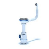 Превью фото Сифон для кухни Ani Plast Grot A0142S № 1