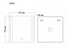 Зеркало Grossman Lara 70x70 LED с сенсорным выключателем и гравировкой 137070 137070 № 4