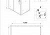 Душевое ограждение Niagara Nova 100x80x190 прямоугольная, раздвижная NG-82-10AB-A80B № 3