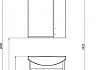 Комплект мебели для ванной Aquanet Донна 60 беленый дуб 169043 № 10