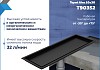 Трап для душа под плитку с сухим затвором вертикальный выпуск Teymi Aina 10х30 черный T90352 № 3