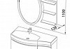 Комплект мебели для ванной Aquanet Опера 115 белая с ящиком L 169448 169448 № 5