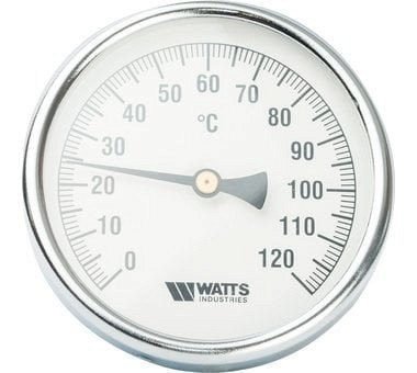 Watts F+R801(T) 100/50 Термометр биметаллический с погружной гильзой D100 мм