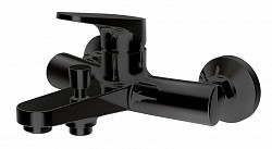 Превью фото Смеситель для ванны c коротким изливом Bravat Eler черный F6191238BM-01-RUS № 1