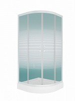 Превью фото Душевой уголок Teymi Lina 90х90 с низким поддоном, матовые стекла T00109 № 1