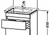 Комплект мебели для ванной Duravit DuraStyle 65 темный каштан 2 ящика  № 8