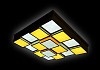 Потолочный светодиодный светильник Ambrella light Orbital Crystal Sand FS1550 WH/SD 192W D715*715 № 4