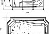 Ванна акриловая Radomir ЭСТЕЛОНА-BRONZE (рама-подставка, комплект панелей, подголовник, слив-перелив полуавтомат, 14 № 2