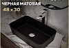 Раковина для ванной накладная Teymi Helmi Mini 48 цвет черный матовый T50287