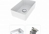 Комплект Teymi 2 в 1 для ванной: раковина Helmi Mini 38 накладная + выпуск Teymi без перелива хром F01614