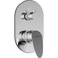 Превью фото Смеситель встраиваемый в стену Bravat Drop (3-функц) P69190C-RUS № 1