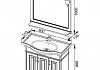 Комплект мебели для ванной Aquanet Валенса 90 черный краколет/золото 180242 180242 № 9