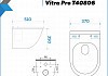 Готовое решение Teymi: Инсталляция Aina 45 + клавиша смыва Kati хром + унитаз Vitra Pro F01351 № 10
