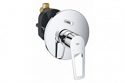 Превью фото Смеситель для ванны Grohe BauLoop однорычажный, круглая розетка, хром 29081001 № 1