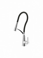Превью фото Смеситель для кухни с гибким изливом Bravat Хром F7420453CP № 1
