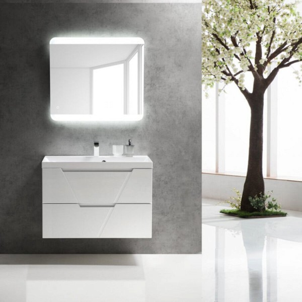 Комплект мебели для ванной BelBagno Vittoria 90 bianco lucido
