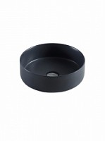 Превью фото Раковина накладная Azario 35х35х11 графитовая матовая круглая AZ3134MDGSP № 1