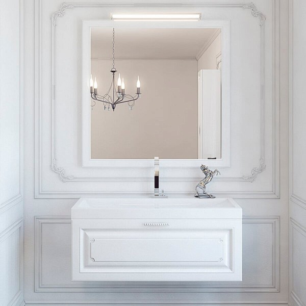 Комплект мебели для ванной Aqwella 5 stars Империя 100 белый глянец