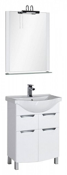 Комплект мебели для ванной Aquanet Асти 65 белая