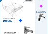 Раковина для ванной накладная Teymi Helmi S 48 белый мрамор в комплекте смеситель хром F12706 № 15