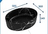 Раковина для ванной накладная Teymi Lori 50 цвет мрамор черный матовый T50485 № 10