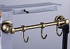 Держатель настенный для полотенец Potato 19, 3 крючка, золото P1914-3 № 3
