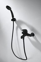 Превью фото Смеситель для ванны с коротким изливом с аксессуарами Bravat Fit F6135188BM-B-RUS № 1