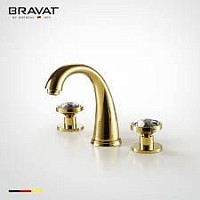 Превью фото Смеситель для раковины Bravat Crystal F21180G-1-ENG № 1