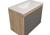 Тумба подвесная для ванной 80 см Teymi Netta корпус дуб без фасада T60605 T60605 № 12