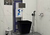 Комплект Teymi 6 в 1: Инсталляция Aina 50 + клавиша смыва Kati черная + унитаз Helmi черный + гигиенический душ Lina черный матовый F08403 № 3