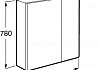Зеркальный шкаф Roca Ronda 70 белый матовый/бетон ZRU9303008 ZRU9303008 № 2