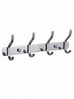 Превью фото Держатель настенный для полотенец Potato 4 крючка, хром P143-4 № 1