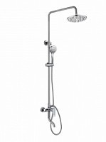 Превью фото Душевая колонна со смесителем для ванны Bravat Emeralda F6337371CP-A-RUS № 1