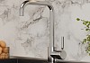 Мойка для кухни Teymi Helmi Smart 42х48, черная матовая в комплекте смеситель для кухни Helmi хром F01518 № 9