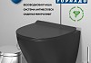 Комплект инсталляция Teymi Rapid SL с кнопкой GROHE золото глянец + унитаз ТОРНАДО Lina Pro Vortex Black F17519 № 4