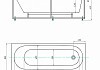 Ванна акриловая AZARIO FELISA прямоугольная 180*80 см (AV.0040180) № 3