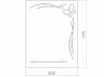Зеркало Loranto Альтаир 535х685, пескоструйный рисунок 00000003 № 3