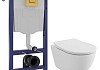 Комплект инсталляция Teymi Rapid SL с кнопкой GROHE золото глянец + унитаз Lina PP F17837 № 19