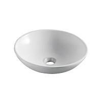 Превью фото Раковина накладная Azario 40х40х12 фаянс, цвет Белый AZ415 № 1