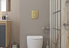 Комплект инсталляция Teymi Rapid SL с кнопкой GROHE золото матовое + унитаз ТОРНАДО Lori Vortex 3 пок F17633 № 17
