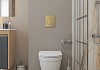 Комплект инсталляция Teymi Rapid SL с кнопкой GROHE золото матовое + унитаз Vitra Pro F17940 № 16