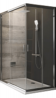 Превью фото Душевая дверь Ravak Blix BLRV2K-100 сатин + стекло транспарент 1XVA0U00Z1 № 1