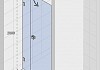 Душевая дверь в нишу Riho Scandic Mistral M102 120 см, R № 4