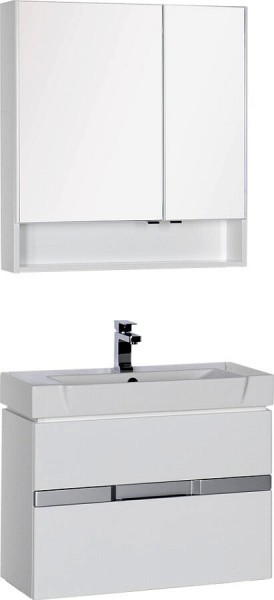 Комплект мебели для ванной Aquanet Виго 80 белая