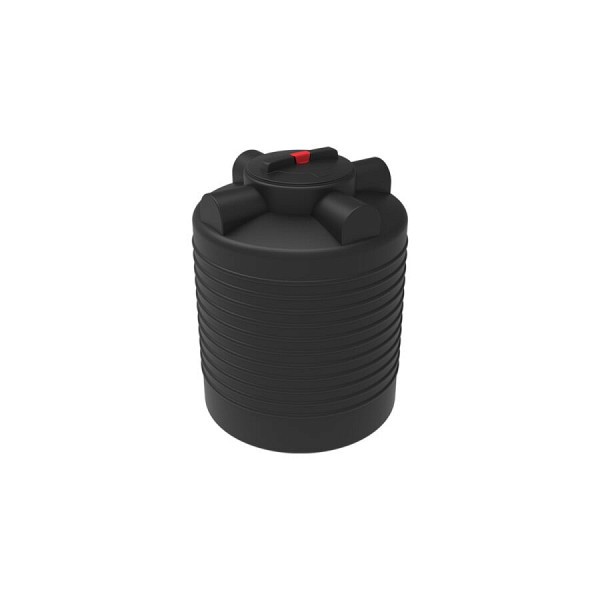 Емкость ЭкоПром ЭВЛ 300 с крышкой с дыхательным клапаном черный (для полива) 110.0300.899.0