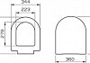 Крышка-сиденье VitrA S50 72-003-309 с микролифтом, петли хром № 3