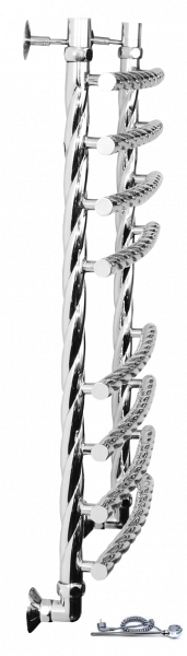 Полотенцесушитель электрический Двин R BRAID electro 60/50 1"-3/4"-1/2" ТЭН справа К эл, Полированный 4627170784293