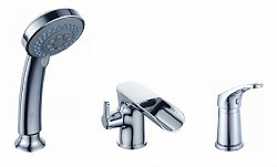 Превью фото Смеситель на борт ванны Diadonna D80-111111 одноручковый на три отверстия № 1