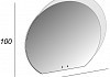 Зеркало Cezares 108х100 45010 c LED-подсветкой touch system bluetooth 45010 № 3