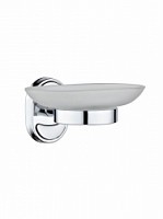 Превью фото Мыльница для ванной подвесная Potato 29 матовое стекло, хром P2902 № 1